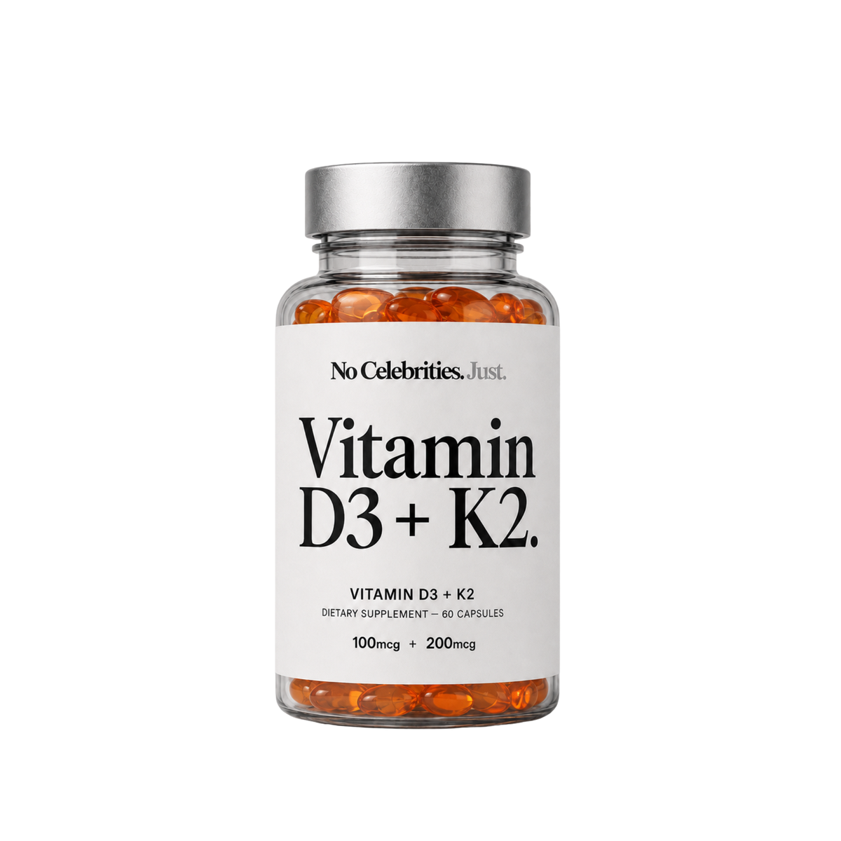 No Celebrities. Just Vitamin D3 + K2.